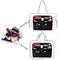 ZTUJO Purse Organizer Insert, Felt Bag Organizer with Metal Zipper, HandbagTote Shaper, For Speedy Neverfull Tote, 7 Sizes (Mini, Black