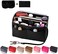 ZTUJO Purse Organizer Insert, Felt Bag Organizer with Metal Zipper, HandbagTote Shaper, For Speedy Neverfull Tote, 7 Sizes (Mini, Black