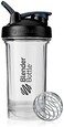 زجاجة خلط BlenderBottle من سلسلة Pro، مثالية لمشروبات البروتين ومكملات ما قبل التمرين، سعة 24 أونصة، أسود/شفاف