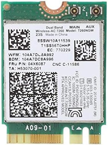 بطاقة الشبكة اللاسلكية PUSOKEI Tangxi Intel Dual Band Wireless-AC 7260 7260NGW لأجهزة Lenovo IBM Thinkpad FRU04X6087