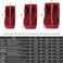 ZTUJO Purse Organizer Insert, Felt Bag organizer with zipper, HandbagTote Shaper, For Speedy Neverfull Tote, 6 Sizes, Red, Mini