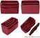ZTUJO Purse Organizer Insert, Felt Bag organizer with zipper, HandbagTote Shaper, For Speedy Neverfull Tote, 6 Sizes, Red, Mini