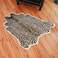 yingda1992 Leopard Print Rug,Faux Cowhide,Artificial Carpet,Simulation Cowhide, Leopard, Tiger, Zebra, Cow Hide Mat Rug Animal Print Rug Hide Faux Carpet (A/ 40x37inch,3.3x3.1ft