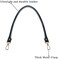 Beaulegan Purse Handle Replacement Bag Straps - Microfiber Leather - Great for Handbag, 23.6 inch Long and 0.8 inch Wide, Black with Gold Clasp, 2 PCS Black PH003slv