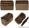 ZTUJO Purse Organizer Insert, Felt Bag Organizer with Metal Zipper, HandbagTote Shaper, For Speedy Neverfull Tote, 7 Sizes (Mini, Light Coffee