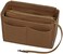 ZTUJO Purse Organizer Insert, Felt Bag Organizer with Metal Zipper, HandbagTote Shaper, For Speedy Neverfull Tote, 7 Sizes (Mini, Light Coffee