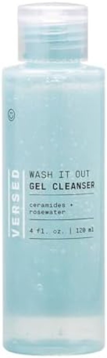 Versed Wash It Out Gel Cleanser 6.4 Fl. Oz! Face Cleanser Infused With Refreshing Mint And Nourishing Rosewater! Cruelty Free, Paraben Free and Vegan! Choose Your Facial Treatment! (Facial Cleanser