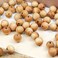 بروميتيس، 200 قطعة من خرز خشب الصندل الطبيعي المستدير بقطر 8 مم، خرز فاصل مصقول مصنوع يدويًا، مثالي لصنع الأساور والمجوهرات.