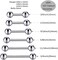 PEAKLINK G23 Titanium Barbell Rings Bars Straight Bar Body Jewelry Barbell Eyebrow Internally Threaded Tongue Piercing 12 14 16G