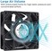 GDSTIME 1238 48V Fan, 120mm x 38mm Dual Ball Bearings DC Brushless Cooling Fan