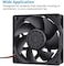 GDSTIME 1238 48V Fan, 120mm x 38mm Dual Ball Bearings DC Brushless Cooling Fan