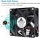 GDSTIME 1238 48V Fan, 120mm x 38mm Dual Ball Bearings DC Brushless Cooling Fan