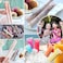 أكياس مصاصات FEBSNOW، 200 قطعة، أكياس قوالب مصاصات، أكياس قوالب مصاصات، أكياس مصاصات خالية من مادة BPA، أكياس مصاصات مثلجة مع قمع للزبادي، حلوى مثلجة، آيس كريم، هدايا حفلات