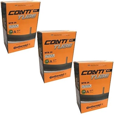 Continental 26" x 1.75-2.5 Mountain Bike Inner Tube - Schrader 40mm Valve (Set of 3