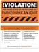 SBLABELS You Parked Like an Idiot Business Cards - Bad Parking Cards - 100 Cards