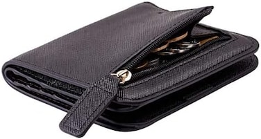 Toughergun Wallet Women Rfid Blocking Small Compact Bifold Luxury Leather Pocket Wallet Ladies Mini Purse with ID Window
