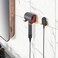 XIGOO Adhesive Hair Dryer Holder - Stick on Wall or Wall Mount Bathroom Hair Blow Dryer Rack Organizer Compatible with Dyson Supersonic Hair Dryers (Gold