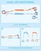 Dr.Meter [Upgrade] Anti Lost Wrist Link, Dr. meter 2 in 1 Toddlers Safety Wristband Leash with KeyLock, Kids Anti Lost Walking Harness Rope for Babies, Dual Length 6.56ft