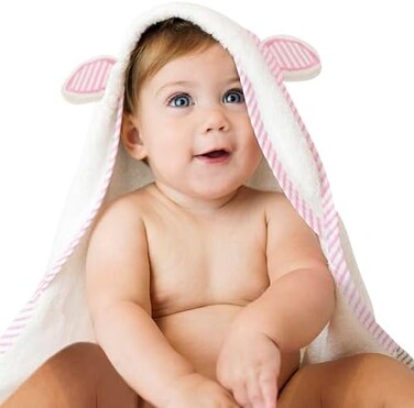 San Francisco Baby Silky Soft Towels, Bath Towel with Hood for Toddler, InfantNewborn, Generously Sized and Absorbent Toddler Bath Towel for Boy Girl (35"x35