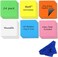 Navy Penguin Dry Erase Magnets Set - 24 Pack - 4x4" Whiteboard Magnetic Planning Pads Labels - Small White Board Magnet Strips Name Tags for Home, Office and Classroom