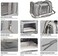 Henkelion Large Dog Cat Carriers Puppies up to 25Lbs, Big Dog Carrier Soft Sided, Collapsible Travel Puppy Carrier - Large - Grey