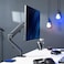 VIVO Articulating Single 17 to 27 inch Pneumatic Spring Arm Clamp-on Desk Mount Stand, Fits 1 Monitor Screen with Max VESA 100x100, Black, STAND-V101O