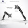 VIVO Articulating Single 17 to 27 inch Pneumatic Spring Arm Clamp-on Desk Mount Stand, Fits 1 Monitor Screen with Max VESA 100x100, Black, STAND-V101O
