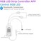 RGBZONE RGB LED Controller APP Music Sync and 40-Keys IR Remote Control for 5V/12V/24V 4 PIN SMD 5050 3528 RGB LED Strip Lights, Bluetooth Connection