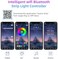 RGBZONE RGB LED Controller APP Music Sync and 40-Keys IR Remote Control for 5V/12V/24V 4 PIN SMD 5050 3528 RGB LED Strip Lights, Bluetooth Connection