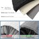 Smiry Luxury Chenille Bathroom Rugs 24x16, Extra Soft and Absorbent Shaggy Bath Mat, Machine Washable, Non-Slip Plush Carpet Runner for Tub, Shower, and Floor, Home Decor Accessories, Black