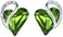 Leafael Infinity Love Heart Earrings for Women, Birthstone Crystal Earrings with Healing Stones, Silver-tone Crystal Stud Earrings, Allergy-Free Jewelry Gift for Women with Gift Box