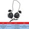 ATAIRSOFT Tactical Headset Unlimited Power Intercom with Microphone Waterproof Hunting Shooting Headphones Earmuff No noise Reduction Function (Black