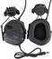 ATAIRSOFT Tactical Headset Unlimited Power Intercom with Microphone Waterproof Hunting Shooting Headphones Earmuff No noise Reduction Function (Black