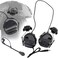 ATAIRSOFT Tactical Headset Unlimited Power Intercom with Microphone Waterproof Hunting Shooting Headphones Earmuff No noise Reduction Function (Black