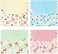 Tongcloud 10 pcs Style Floral Printed A4 Paper Document File Folder Poly Envelopes Document Organizer Booklet File Paper Folders with Snap Button 4 Color (4 Color, A4