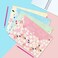Tongcloud 10 pcs Style Floral Printed A4 Paper Document File Folder Poly Envelopes Document Organizer Booklet File Paper Folders with Snap Button 4 Color (4 Color, A4