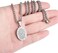 P. BLAKE Oval Saint Christopher/Michael/Joseph/Jude/Virgin Mary/Joseph/Francis/Patrick/Anthony/Benedict/Thomas Necklace for Men Women, Stainless Steel Catholic Patron Pendant with Chain 24 Inches