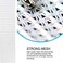 TENRAI Delicates Laundry Bags, Bra Fine Mesh Wash Bag for Underwear, Lingerie, Bra, Pantyhose, Socks, Use YKK Zipper, Have Hanger Loops, Small Openings (White, 3 Small, CQS