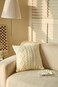 DOKOT Decorative Knit Throw Pillow Cover Chiristmas Farmhouse Sweater Square Warm Cushion Cover for Couch, Bed, Home Accent Decor (Cream, (18x18 inches(45x45cm