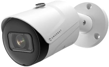 Amcrest UltraHD 4K (8MPOutdoor Bullet POE IP Camera, 3840x2160, 98ft NightVision, 2.8mm Lens, IP67 Weatherproof, MicroSD Recording, White (IP8M-2496EW-V2