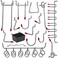 NAVSEEK Assortment with Metal Hooks Sets, Pegboard Bins, Peg Locks for Organizing Storage System Tools,114 Pieces