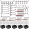 NAVSEEK Assortment with Metal Hooks Sets, Pegboard Bins, Peg Locks for Organizing Storage System Tools,114 Pieces