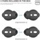 AhaStyle 4 Pairs AirPods Ear Tips Silicone Earbuds Cover Compatible with Apple AirPods (2 Pair Large2 Pairs Small, Black
