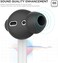 AhaStyle 4 Pairs AirPods Ear Tips Silicone Earbuds Cover Compatible with Apple AirPods (2 Pair Large2 Pairs Small, Black