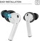 AhaStyle 4 Pairs AirPods Ear Tips Silicone Earbuds Cover Compatible with Apple AirPods (2 Pair Large2 Pairs Small, Black