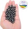 LPBeads 100PCS 8mm Natural Hematite Beads Gemstone Round Loose Beads for Jewelry Making with Crystal Stretch Cord