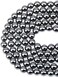 LPBeads 100PCS 8mm Natural Hematite Beads Gemstone Round Loose Beads for Jewelry Making with Crystal Stretch Cord