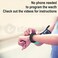 eSeasonGear VB80 12 Alarm Vibrating Watch, Silent Vibration Shake Wake ADHD Medication Reminder, Black-Large, Small 4.5-7.5"/11-19cm; Large 6.5-8.5"/16-21cm, Modern