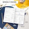 Clever Fox Planner Premium Edition &ndash; Undated Luxurious WeeklyMonthly Planner to Increase Productivity and Hit Your Goals &ndash; Organizer &ndash; Start Anytime, A5, Lasts 1 Year, Navy Blue (Weekly