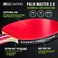 Expert Table Tennis Palio Master 3.0 Table Tennis BatCaseITTF-Approved Intermediate Ping Pong RacketAllround Speed, Spin and Control